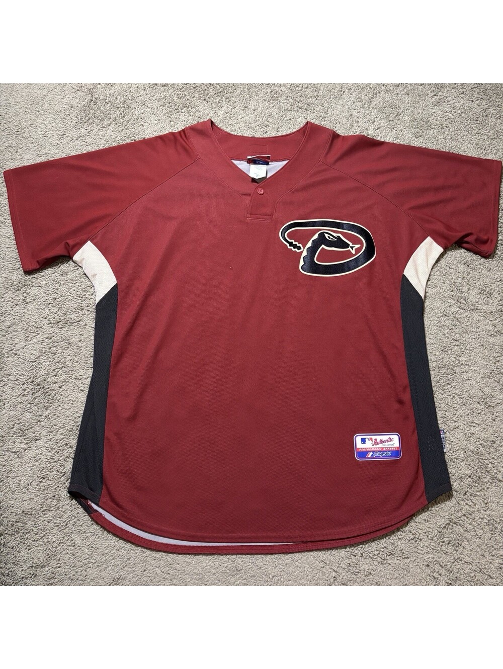 Vintage Arizona Diamondbacks Majestic Authentic BP Jersey Mens XXL Sedona Red